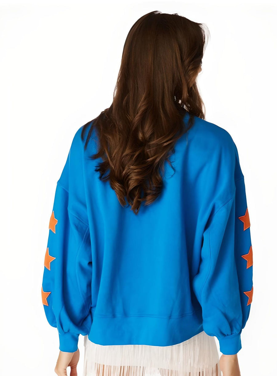 Florida Glitter Script Balloon Pullover