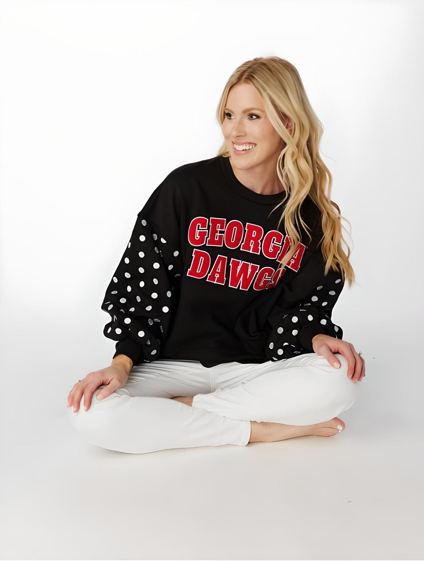 Georgia Varsity Balloon Pullover