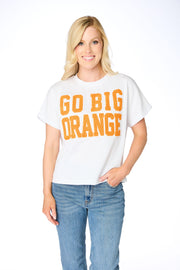 Go Big Orange Chenille Team Top